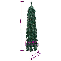 vidaXL Arbre de Noël artificiel pré-éclairé avec 30 LED 60 cm pas cher