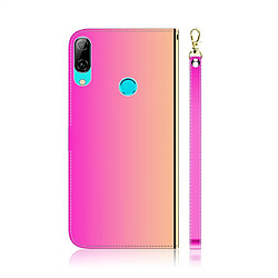 Avis Wewoo Housse Coque Pour Huawei P Smart 2019 Étui en cuir à rabat horizontal imitant la surface du miroir avec support et fentes cartes et portefeuille et lanière couleur dégradée