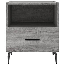 Avis vidaXL Table de chevet sonoma gris 40x35x47,5 cm bois d’ingénierie