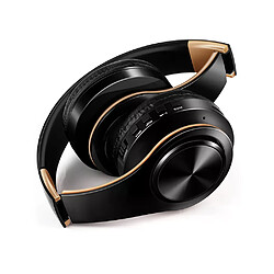 Écouteurs stéréo Bluetooth, casque d'écoute, musique, FM, Support carte SD, avec micro, pour téléphone portable