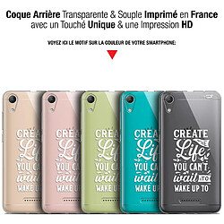 Avis Caseink Coque arrière Wiko Lenny 4 (5 ) Gel HD [ Nouvelle Collection - Souple - Antichoc - Imprimé en France] Wake Up Your Life