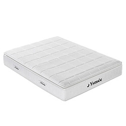 Vente-Unique Ensemble 180 x 200 cm sommier coffre naturel clair + matelas ressorts ensachés accueil nano ressorts + mémoire de forme ép.32cm - IPOH de YSMÉE