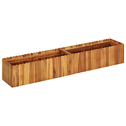 vidaXL Lit surélevé de jardin 150x30x25 cm Bois massif d'acacia