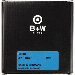 Avis B+W MRC BASIC 007 (58 mm) Filtre transparent