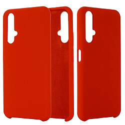 Wewoo Coque Étui de protection étanche en silicone liquide de couleur unie pour Huawei Honor 20 rouge