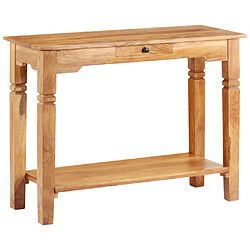 vidaXL Table console 100x40x76 cm Bois d'acacia massif