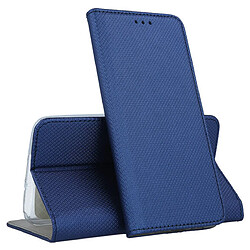 Htdmobiles Housse pour Apple iPhone 15 Pro Max - etui coque pochette portefeuille + film ecran - BLEU MAGNET