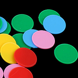 Avis Compteurs de jeu en plastique opaque de 25mm pour l'enseignement de numératie multicolore