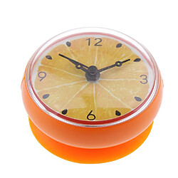 Silicone étanche Cuisine Salle De Bain Baignoire Douche Ventouse Horloge Orange