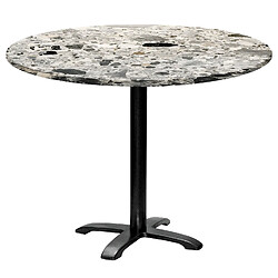 Restootab Table ronde Ø110cm - modèle Bazila terrazzo cepp 