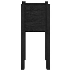 Acheter vidaXL Jardinières d'extérieur 2 pcs Noir 31x31x70 cm Bois de pin