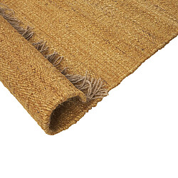 Avis Beliani Tapis en jute 80 x 150 cm jaune moutarde LUNIA