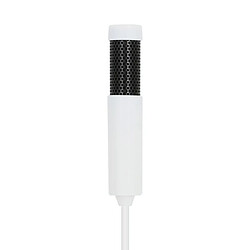 Yonis Microphone Stéréo Condensateur Portable Blanc