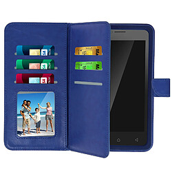 Avizar Etui Universel Smartphone Housse Portefeuille 6 Porte-carte bleu Taille s