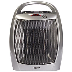 Radiateur Soufflant Électrique Portable en Céramique Igenix IG9030 avec 2 Réglages de Chaleur et Réglage du Ventilateur Froid, Paquet de 2 pas cher