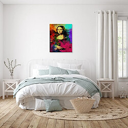 EPIKASA Impression sur Toile Mona Lisa, Multicouleur, Polyester, 45x3x70 cm