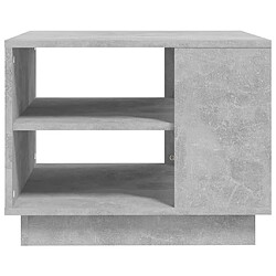 Maison Chic Table basse,Table Console Table d'appoint, Table pour salon Gris béton 55x55x43 cm Aggloméré -MN40058 pas cher