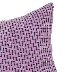 Housse De Coussin En Velours Côtelé Doux Taille Carrée Taille Coussin Violet