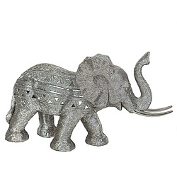 Figurine Décorative Romimex Argenté Eléphant 48 x 28 x 17 cm