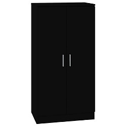 vidaXL Armoire à chaussures Noir 55x35x108 cm Bois d'ingénierie