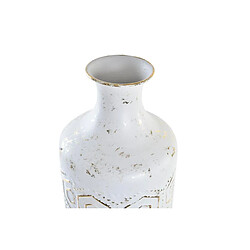 Avis Vase DKD Home Decor Doré Métal Blanc Oriental (17 x 17 x 66 cm)