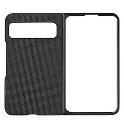 Avizar Coque pour Google Pixel Fold Style carbone Conception 2 parties Noir