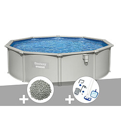 Kit piscine acier ronde Bestway Hydrium 4,60 x 1,20 cm + 10 kg de zéolite + Kit d'entretien Deluxe