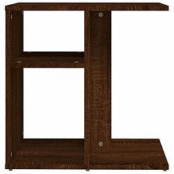 Maison Chic Table d'appoint | Table Basse Chêne marron 50x30x50 cm Bois d'ingénierie -GKD94157 pas cher