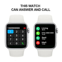 Universal Téléphone Bluetooth, bracelet intelligent, écran couleur, fréquence cardiaque, tension artérielle, surveillance du sommeil, montre intelligente | montre intelligente (T500 blanc)