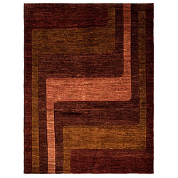 Vidal Tapis de laine 196x148 brun Juma