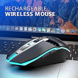 Avis Universal Souris de jeu rechargeable X5 LED sans fil à LED silencieux USB souris ergonomique optique le sens de