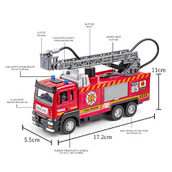 Universal Émulation haute 1: 32 Jet d'eau Véhicule de pompiers en alliage avec musique légère Retour de chariot Jouets cadeaux pour enfants | Voitures jouets moulées sous pression(Rouge) pas cher