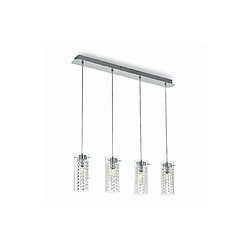 Ideal Lux Suspension Iguazu 4 ampoules Chrome