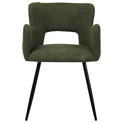 Acheter Beliani Chaise de salle à manger SANILAC Set de 2 Bouclé Vert foncé