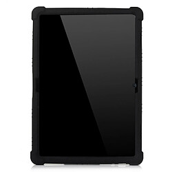 Coque en silicone avec béquille coulissante noir pour votre Lenovo Tab M10 TB-X605F