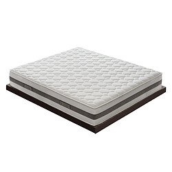 Materassi&Doghe Matelas 90x200 à mémoire de forme - Hauteur 29cm - 7cm de mousse à mémoire - avec zones différenciées Orthopédie - Anatomique - Confortable - 100% Made in Italy