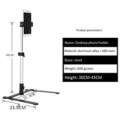 Avis Universal Photographie Réglable Table Top Stand Mini Single Cover + Clip Phone Filling Light Command Bluetooth | Live Tripod