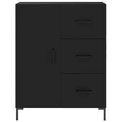 Acheter vidaXL Buffet noir 69,5x34x90 cm bois d'ingénierie