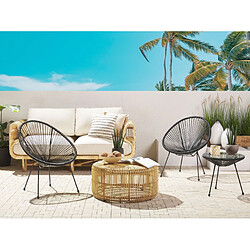 Acheter Beliani Chaise de jardin ACAPULCO II Noir