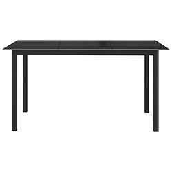 Avis Salle à manger de jardin 7 pcs,Table et chaise à dîner Aluminium Anthracite -MN93811