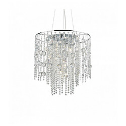 Ideal Lux Suspension Chromée en cristal EVASIONE 10 ampoules