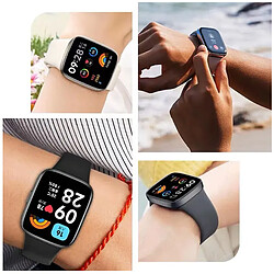 PHONECARE Bracelet SmoothSilicone pour Xiaomi Redmi Watch 3 Active - Noir