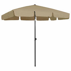 Maison Chic Parasol Jardin | Parasol de plage taupe 200x125 cm - GKD22086