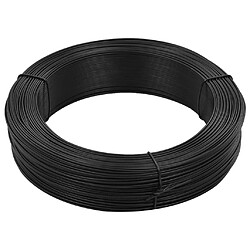 vidaXL Fil de liaison de clôture 250 m 1,4/2 mm Acier Anthracite