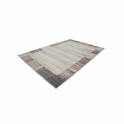 Paris Prix Tapis à Poils Courts Tissé Falkland II Beige & Argent 120 x 170 cm