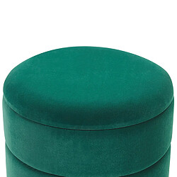 Acheter Beliani Pouf ELGIN Vert foncé Velours