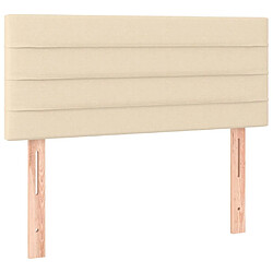 Acheter Maison Chic Tête de lit scandinave à LED,meuble de chambre Crème 80x5x78/88 cm Tissu -MN85402