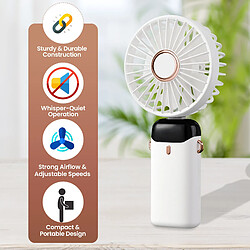 Acheter USB Rechargeable Handheld Fan Small Portable Silent Desk Fan