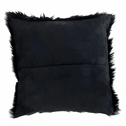 Paris Prix Coussin Déco Peau de Chèvre 40x40cm Noir