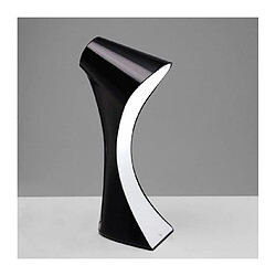 Luminaire Center Lampe de Table Ora 1 Ampoule E27, noir brillant/arylique blanc/chrome poli